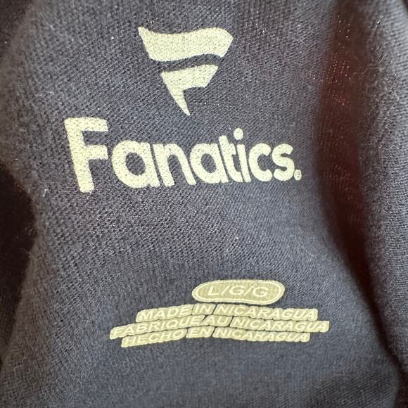 Fanatics Seattle Kraken Hockey NHL Sports Logo Crewneck Navy Blue T-Shirt Large - Picture 7 of 9